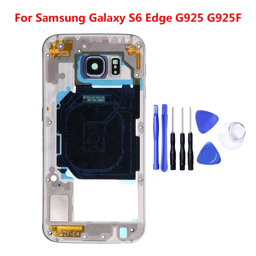 Для Samsung Galaxy S6 Edge G925 G925F G925T Plus Корпус ЖК дисплей средняя рамка Шасси пластина в