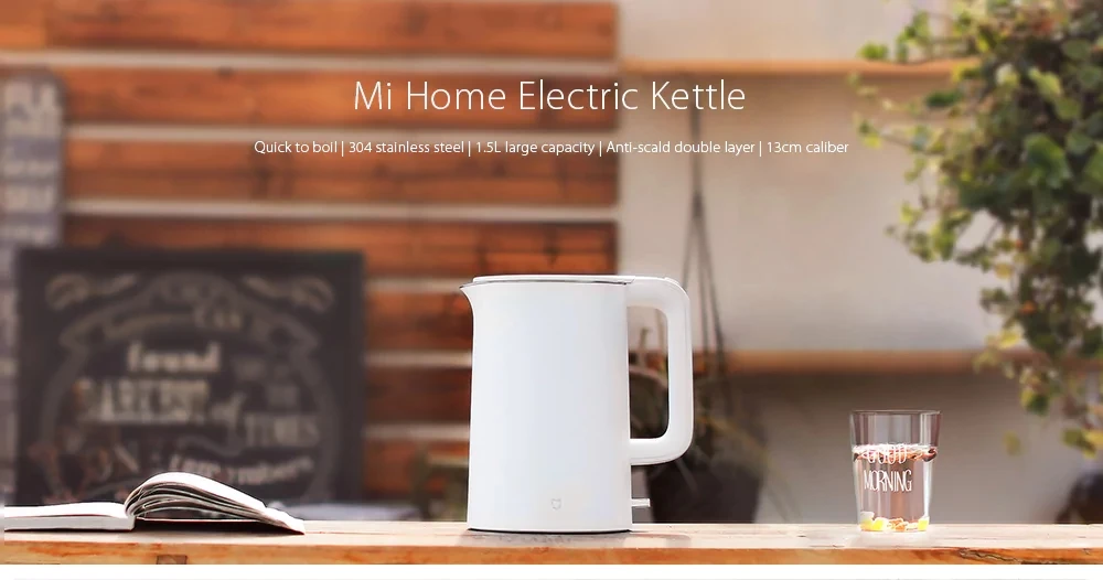Xiaomi Mijia Электрический Чайник Быстрый Boilin 1800 Вт 1.5л нержавеющая сталь бытовой электрический чайник для воды