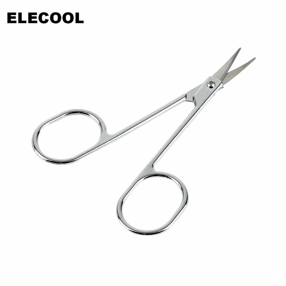 Elecool 2 шт./компл. Профессиональный Нержавеющая сталь ножницы для бровей зажим для бровей пинцет Макияж Комплект комплекты для бровей прибор для ухода за лицом