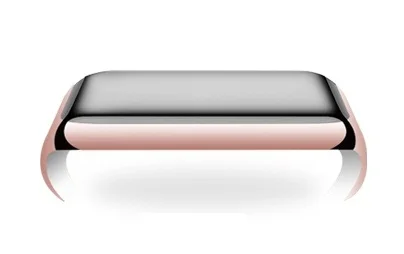 Rose Gold Чехол для Apple Watch, серия 3, 1, 2, 38 мм, 42 мм, покрытие из мягкого ТПУ, акрилового пластика, защитный чехол для экрана 2 в 1, розовое золото - Цвет: Rose Gold