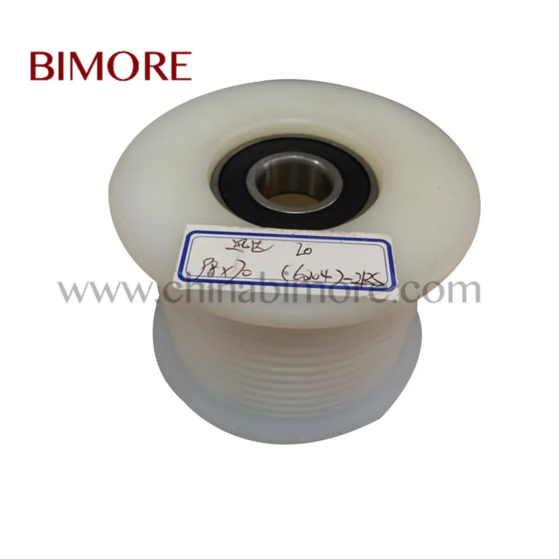 Ролик эскалатора BIMORE толщиной 98 мм подшипник 70 6204 2RS подходит для ремня