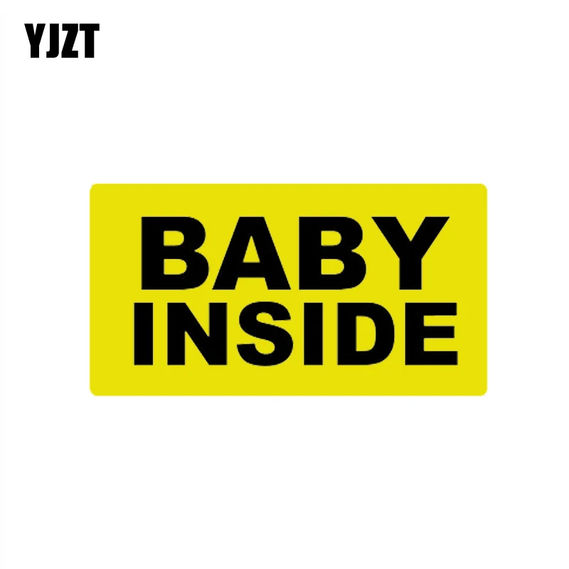 

YJZT 14,1 см * 7,7 см Детские внутри забавные наклейки Предупреждение ющие наклейки автомобиля 12-40053