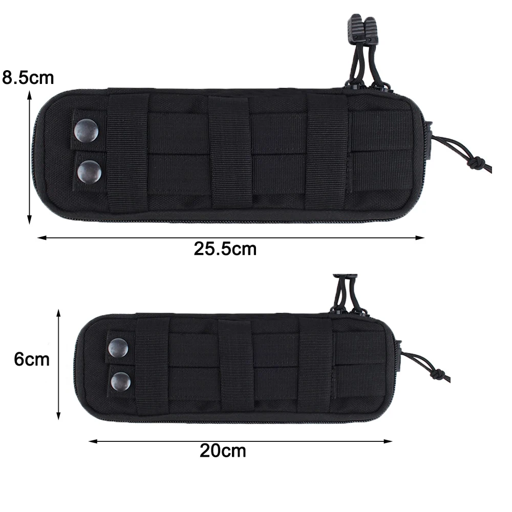 Tactical 1000D Nylon Knife Pocket Molle Knife Shaped Multi-function Survival Bag for Outdoor Camping Hunting Shooting Pocket