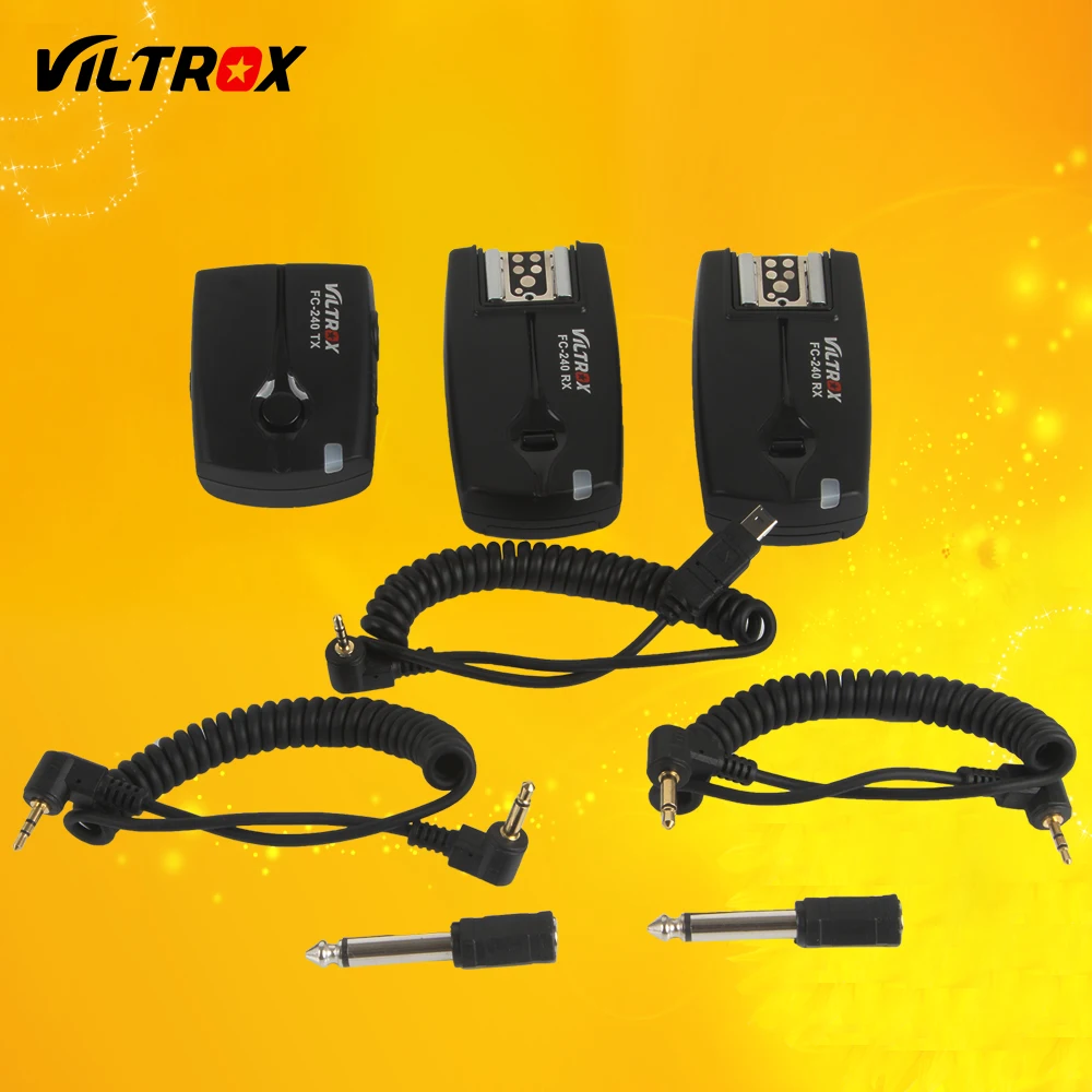 Viltrox FC-240 Беспроводной Студия Строб вспышка триггера Камера удаленного + 2