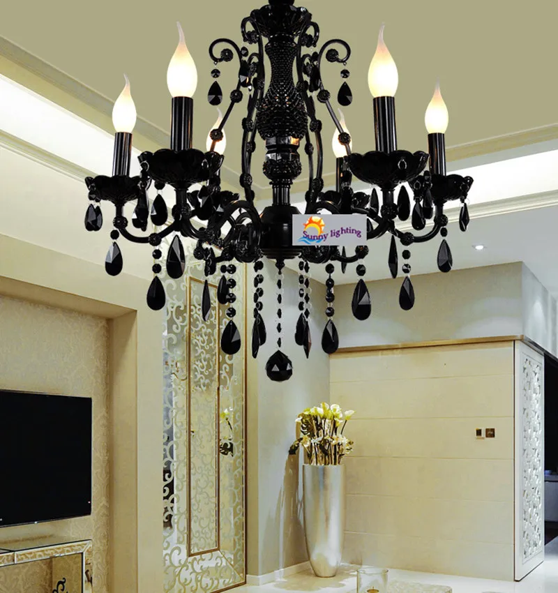 Ретро черный кованого железа люстра для локальных светильников на Кухня