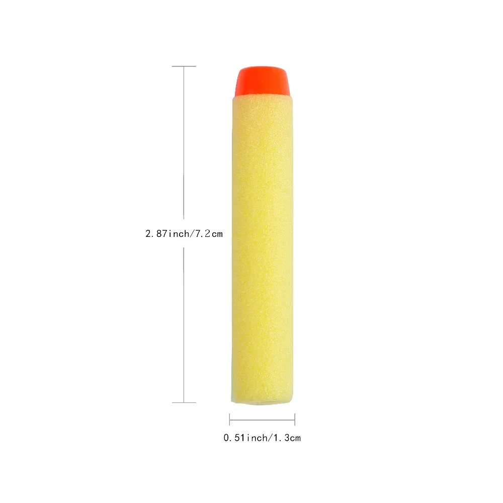 50 шт. для Nerf пулями мягкими дырочку головы 7 2 см заправка игрушка дартс пистолет