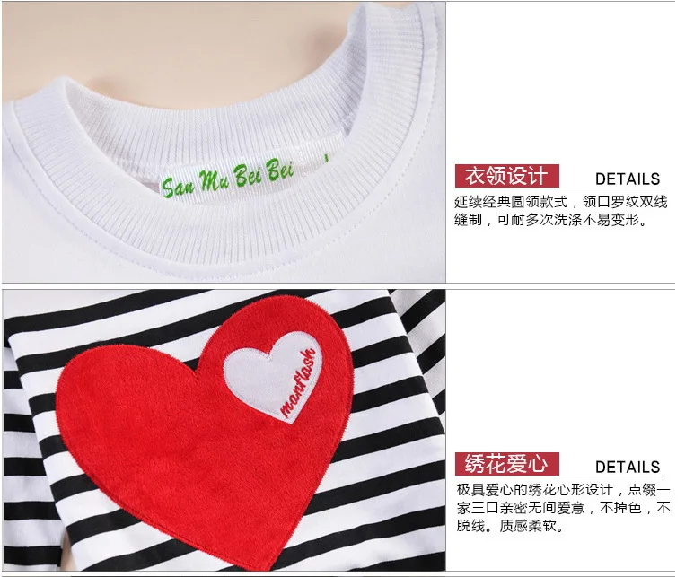 Розничная продажа семейный Модный хлопковый комплект сезон весна-осень-зима