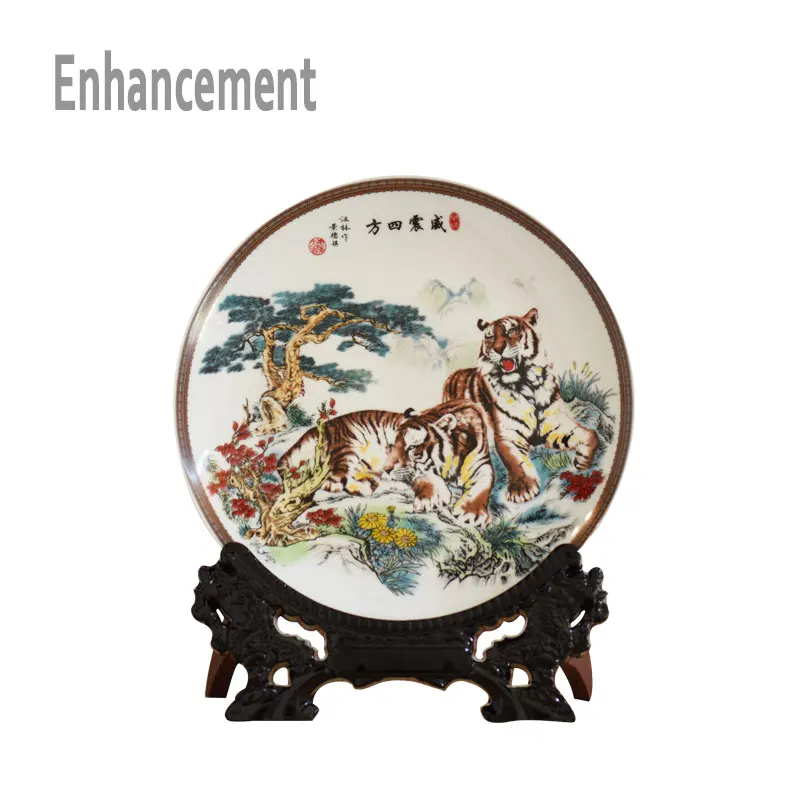 Керамическая тарелка Jingdezhen Family Rose новый дизайн декоративная фарфоровая