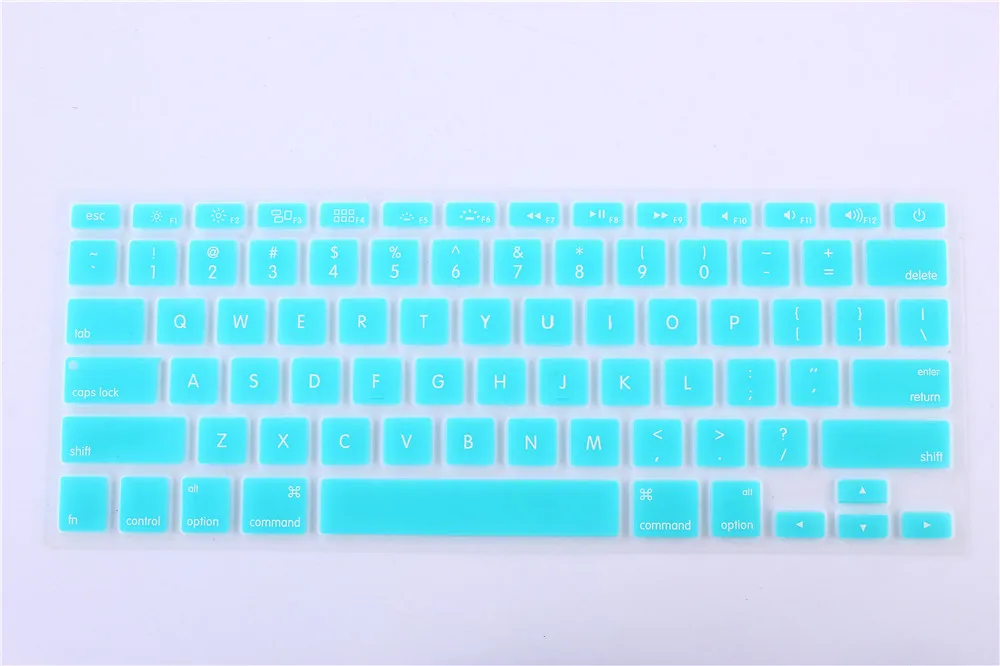 США силиконовая клавиатура для ноутбука Защитная пленка для Apple Macbook Air retina 13 15 17 Pro 13 - Цвет: Серый
