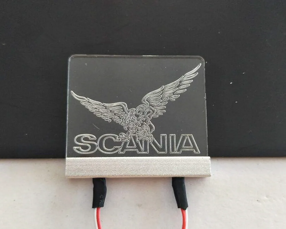 Радиоуправляемый грузовик scania светодиодный логотип маркер светильник для tamiya 1:14 весы RC scania r620 56323 r470 r730 тягач прицеп