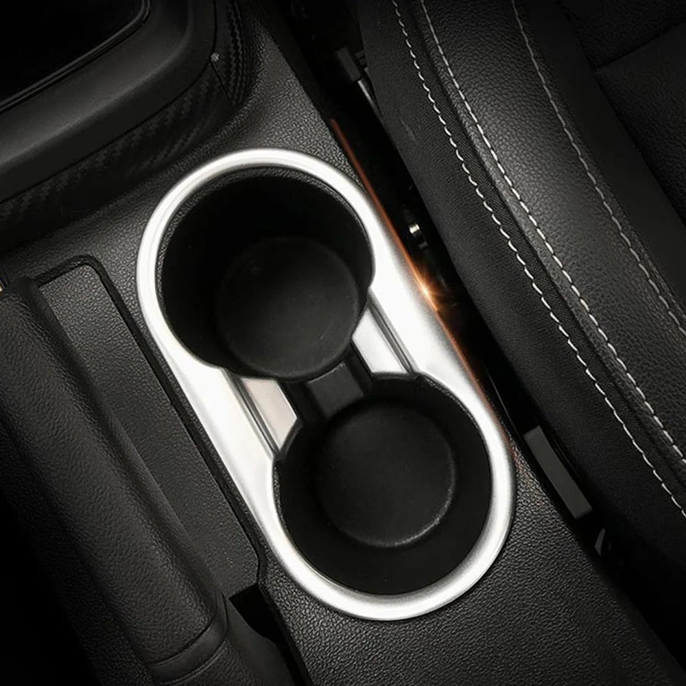 

Fit For MG ZS 2018 ABS Matte Interior Water Cup Holder Trim Cover Decoration Stikers 1Pcs Car Accessories AITWATT
