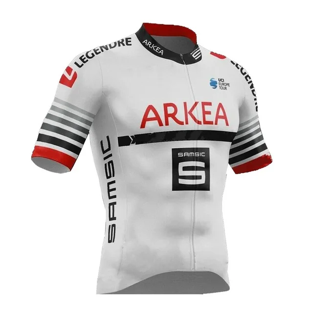 Мужские майки для велоспорта arkea samsic pro team комплект летней одежды с коротким
