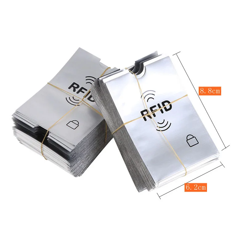 Оптовая продажа 300 шт./лот RFID Блокировка рукава для кредитной карты безопасное