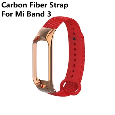 Новинка, ремешок mi Band 3 из углеродного волокна для Xiaomi mi Band 3, цветной браслет mi Band 2, ремешок для mi Band 2, смарт-Аксессуары - Цвет: Red For Miband 3
