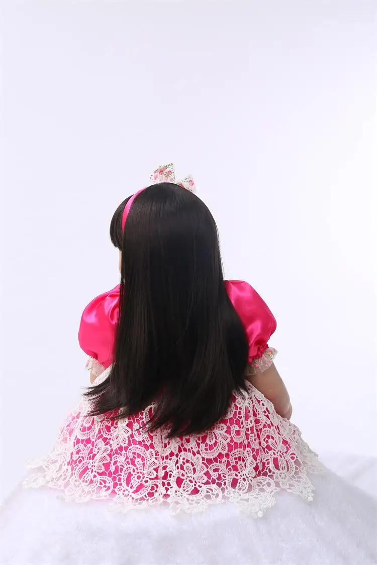 

60cm Boutique Doll bebe reborn toddler girl princess silicone vinyl soft reborn baby dolls toys gift