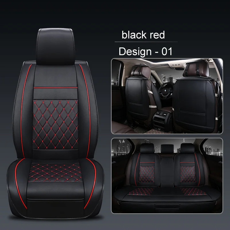 (Передняя + задняя) роскошные кожаные чехлы для автомобильных сидений Toyota Corolla Camry