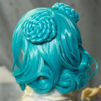 Зеленый Парик для куклы короткий парик для 1/3 bjd кукла парик для куклы bjd Ограниченная серия - Цвет: Зеленый