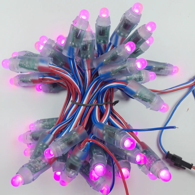 

3000pcs DC5V 12mm WS2811 RGB LED Pixel module IP68 waterproof full color 50pcs a string perforator alphabet letter for sign
