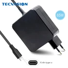 Зарядное устройство USB Type-C для ноутбука, 20 в, 3,25 А, 65 Вт, 60 Вт, 45 Вт, адаптер питания для Lenovo, Asus, HP, Dell, Xiaomi 13, Huawei Matebook