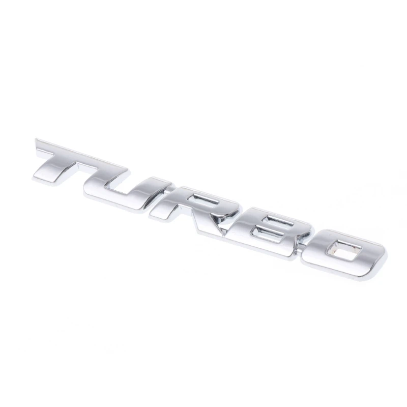 Бесплатная доставка 3D Эмблема с надписью Turbo металлическая хромированная