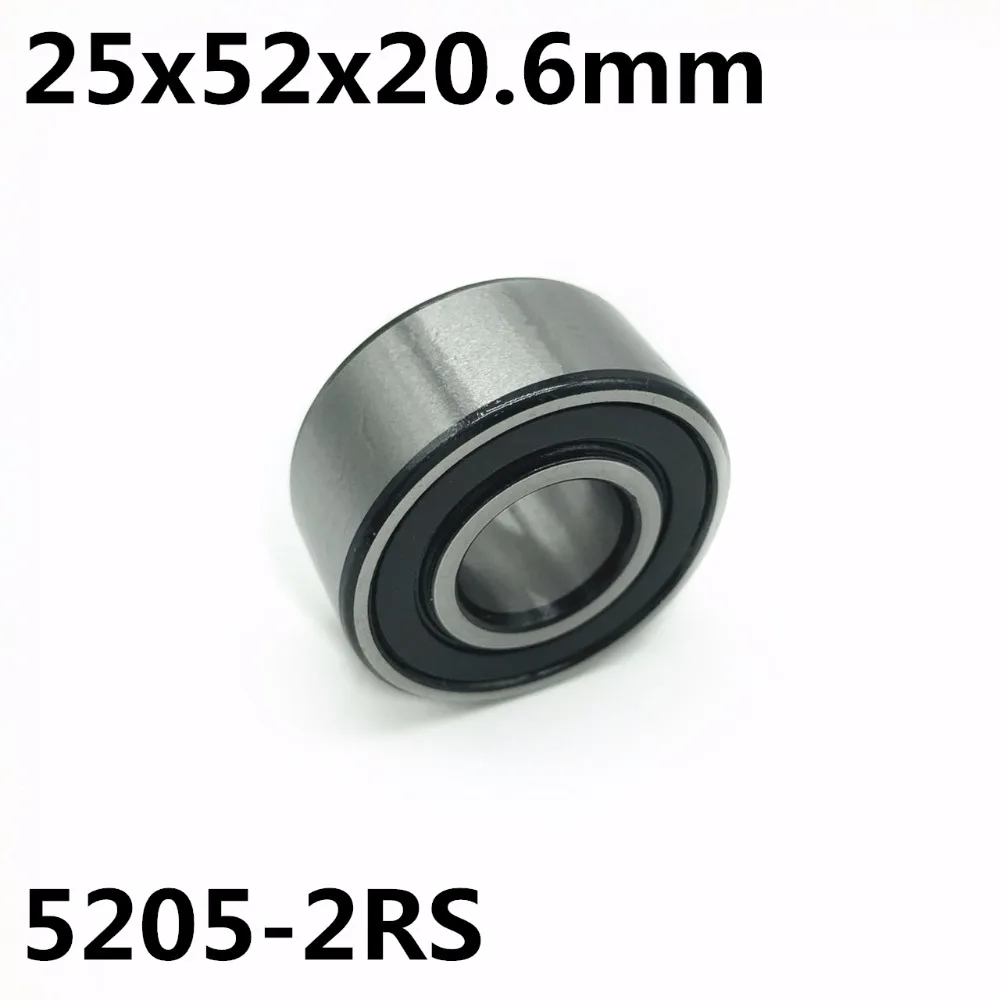 

4 шт. 5205-2RS 25x52x20,6 мм Двухрядные Радиально-упорные подшипники 5205 Бесплатная доставка