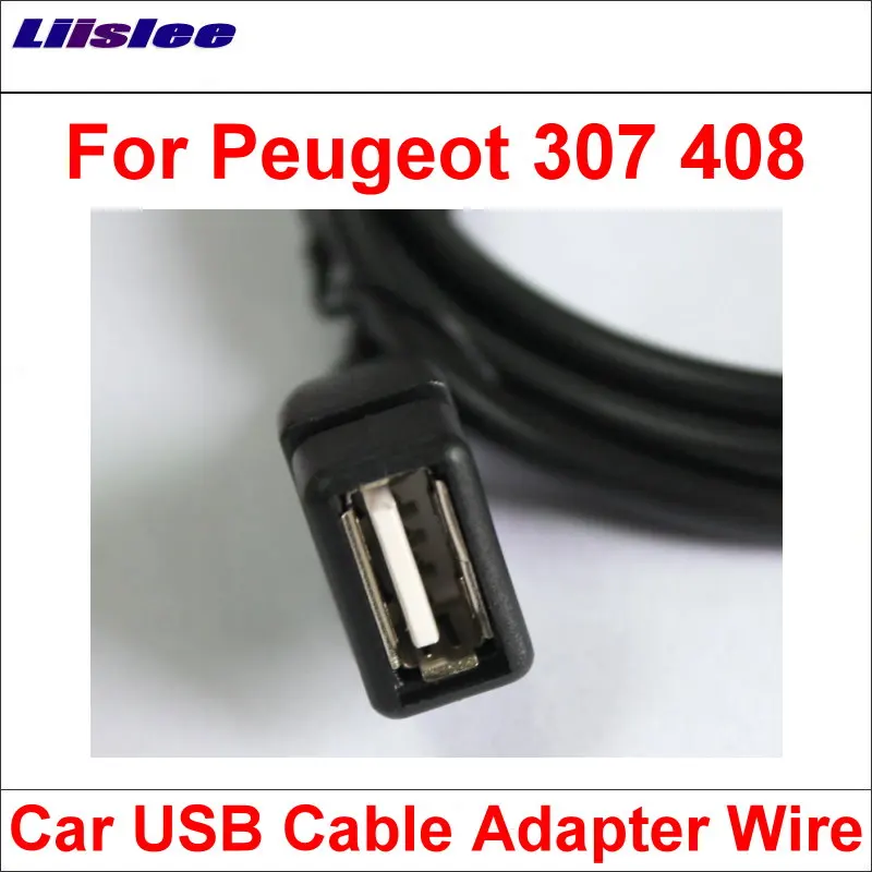 Liislee оригинальные вилки к USB адаптеру Conector для Peugeot 307 408 Автомобильное CD радио