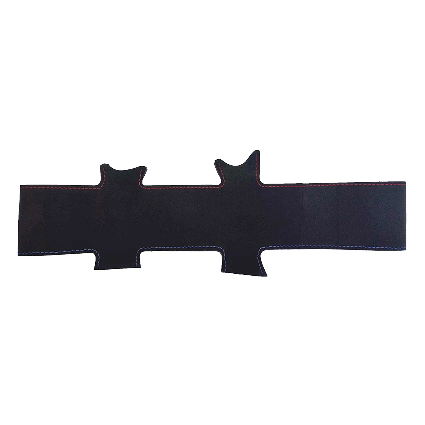 Черная замша Вручную прошитый чехол рулевого колеса автомобиля для BMW E46 318i 325i E39