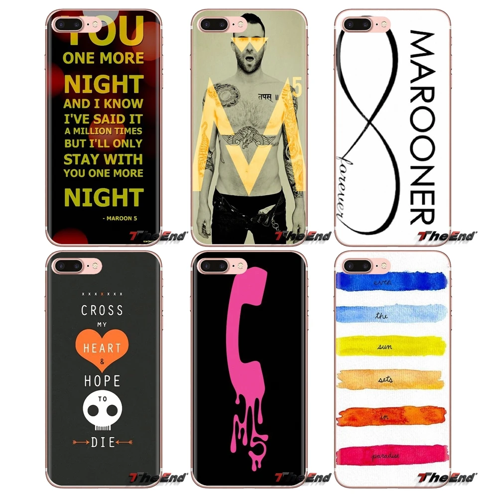 Прозрачный ТПУ чехол Maroon 5 Mickey Madden Band adam для Xiaomi Redmi 4A S2 Note 3 3S 4 4X5 Plus 6 7 6A Pro Pocophone F1 |
