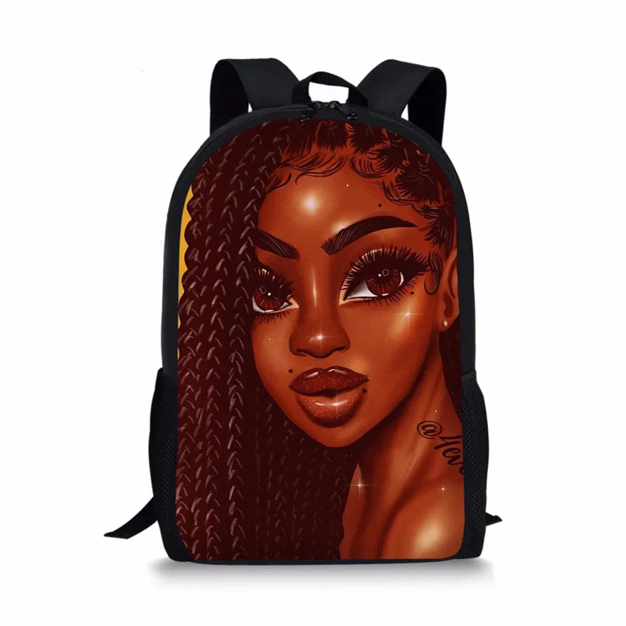 WHEREISART сумка на заказ с принтом для причесок школьные рюкзаки девочек