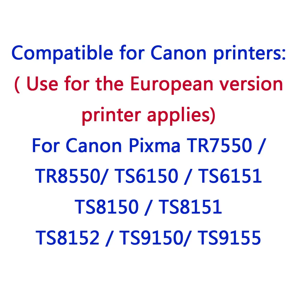 Совместимость для Canon PIXMA TR7550 TR8550 TS6150 TS6151 TS8150 костюм принтер для PGI-580 CLI-581 PGI580 CLI581 чернильный картридж