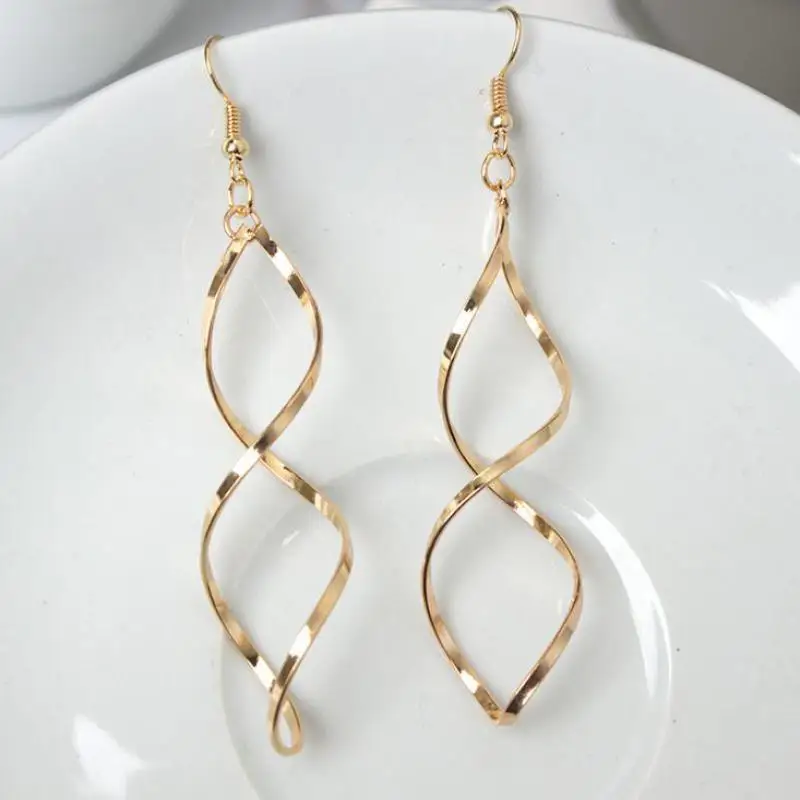 Серьги в корейском и американском стиле серьги виде волны|earrings for women|earrings women