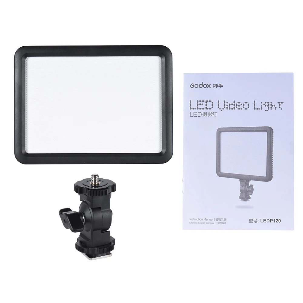 Godox LEDP120C Регулируемая Цветовая температура света Ультра тонкий светодиодный
