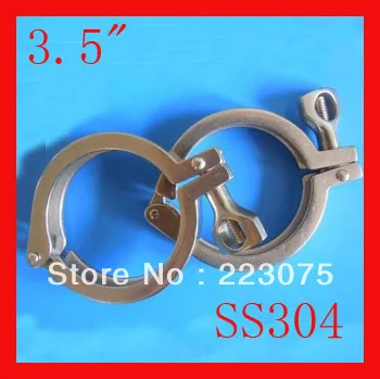 

New arrival 3.5" Single SS304 sanitary Triclamp stainless steel Heavy Duty Clamp Wing Nut 5pcs/lot