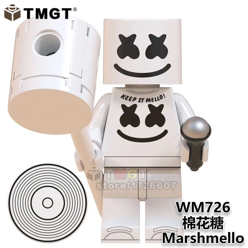 WM6064 Marshmellow блоки игрушка DJ Doctom Фредди Меркурий Доктор Кто странные вещи Rip Hunter строительные блоки подарки для детей