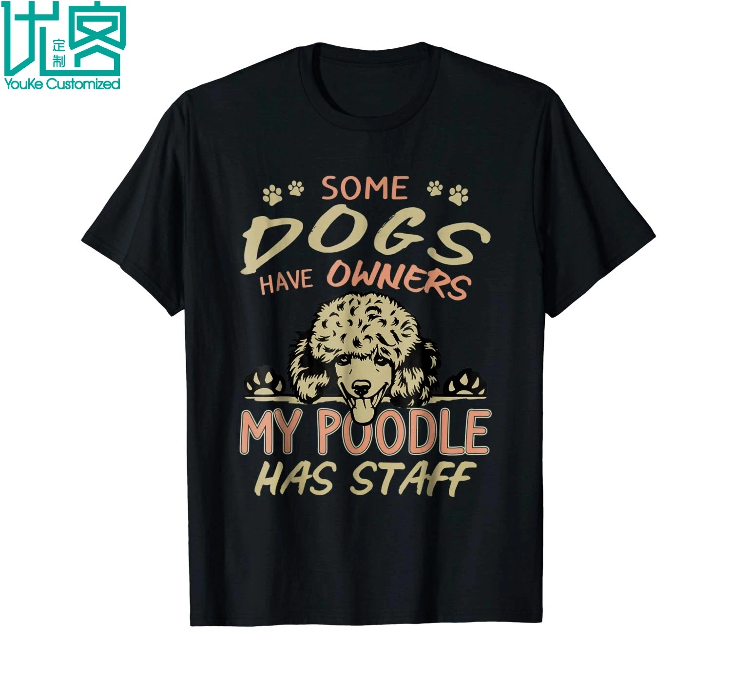 Мужская футболка с короткими рукавами Some Dogs Have Owens My Poodle Has Staff лето 2019 | одежда