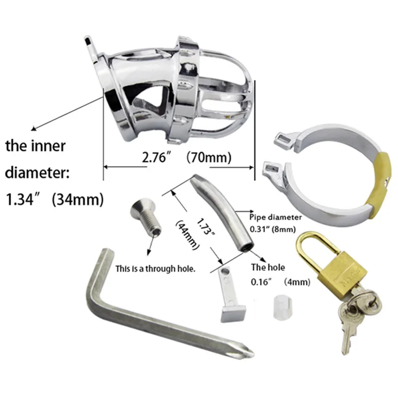 Нержавеющая сталь Мужской Целомудрие устройства клетка целомудрия для пениса