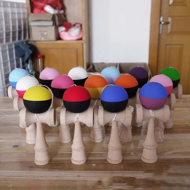 Kendama игрушки мяч 18 см Открытый умелый деревянный шар для детей взрослые игры