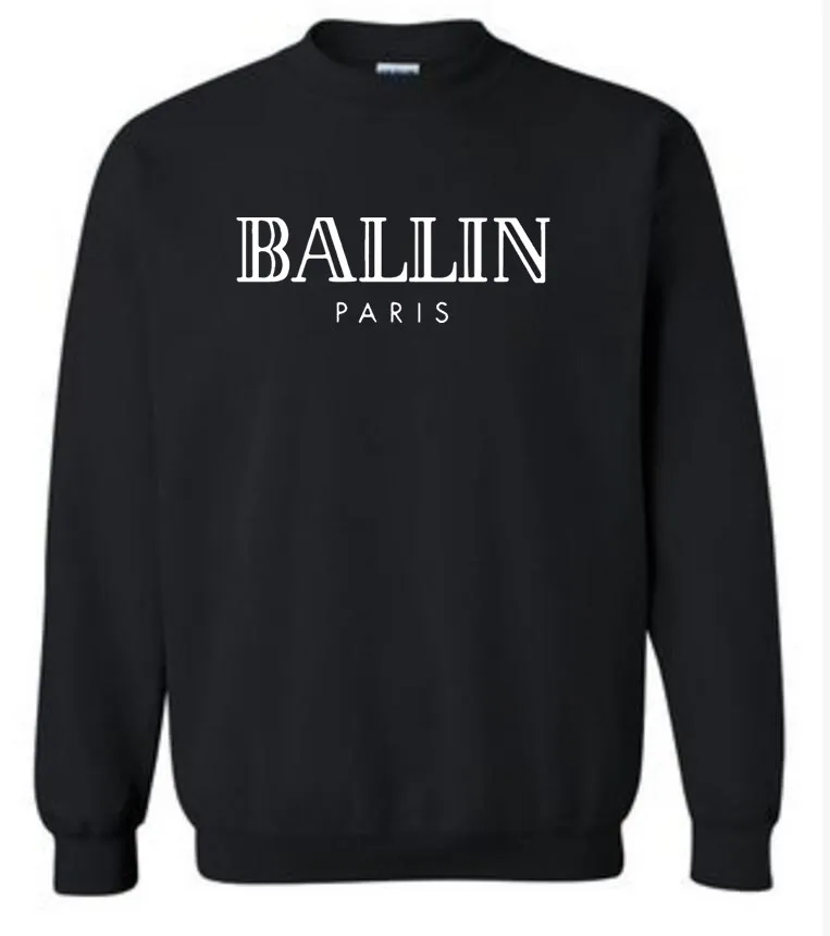 Новая мужская одежда с круглым вырезом Ballin толстовки унисекс графическим
