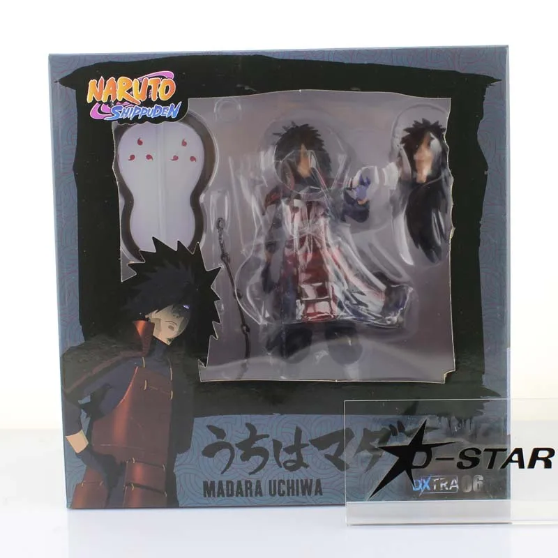 Бесплатная доставка 7 &quotНаруто Shippuden аниме Мадара Учиха в коробке 17 см ПВХ