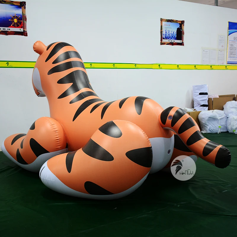 Производство в Китае Гуанчжоу гигантский надувной Тигр из ПВХ для