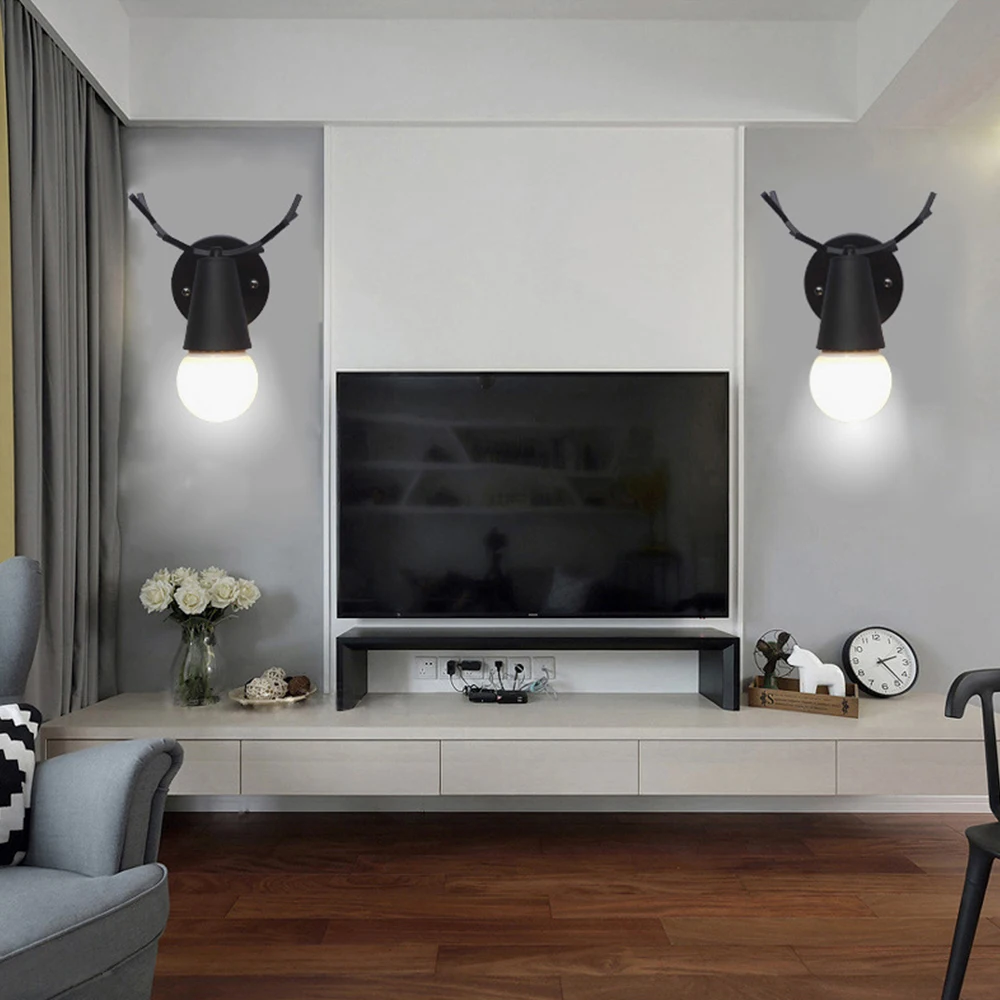 

[DBF]New Modern Northern Europe Vintage Metal wall Lamp Industrial Indoor Lighting Bedside Lamps LED Wall Industrial Indoor Lamp