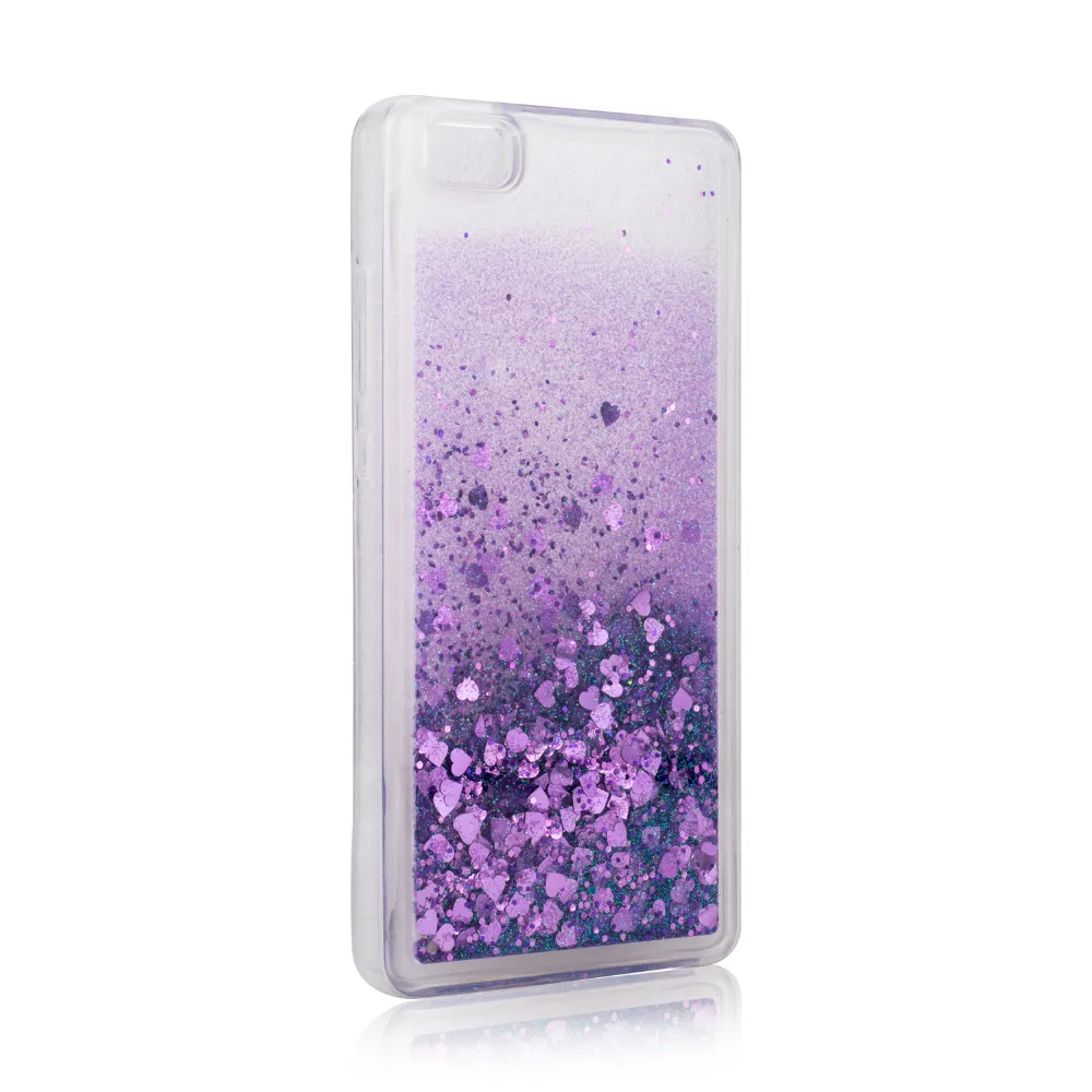 Huawei P8 Lite/P8 Fashion Dynamic Flowing liquid Glitter Colorful Paillette Sand Quicksand soft TPU Case Cover For P8Lite |