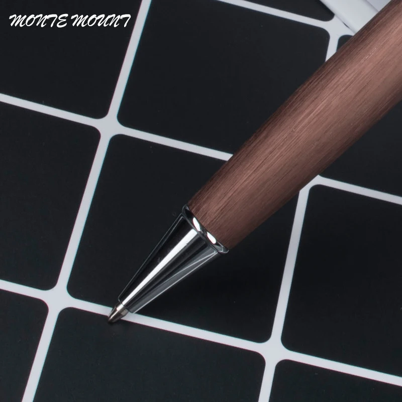 

1 pcs/lot Wood Ballpoint Pen 0.7mm ink ballpoint pen for writing wholesale Office Writing Pens