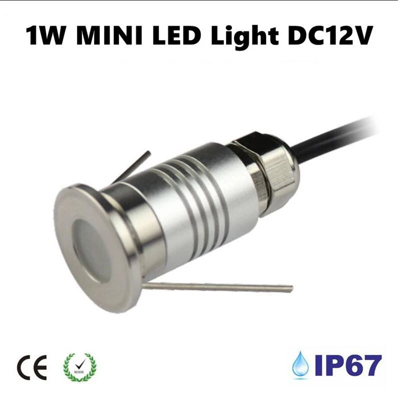 6 шт. 1 Вт CREE LED подземный свет напольный комнатный мини конденсационный наземный