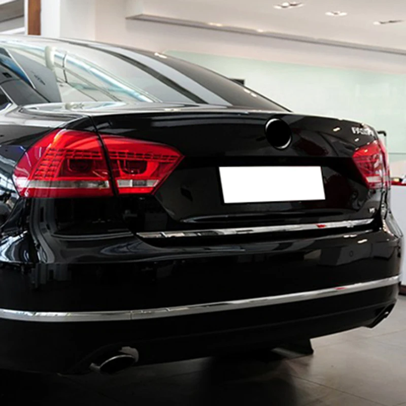 Для VW Passat B7 2011 2012 2013 хромированная Задняя Крышка багажника задняя крышка-дверца отделка багажника отделка края молдинг отделка полосы