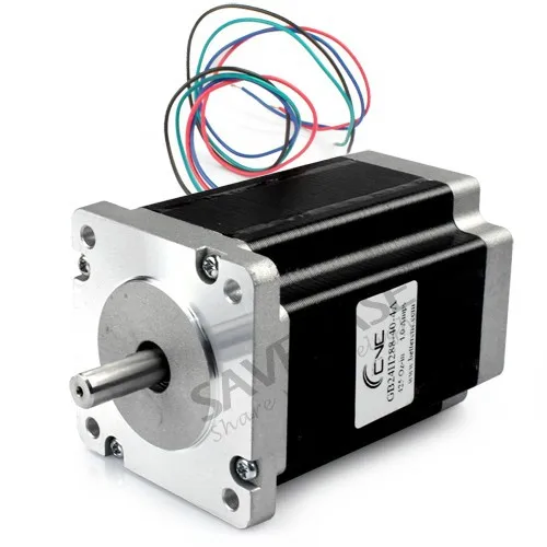 SAVEBASE Nema 24 ЧПУ Маршрутизатор Шаговый Мотор 2 фазы 4 провода GB24H288 40 4A Один Вал 3 Nm|motor