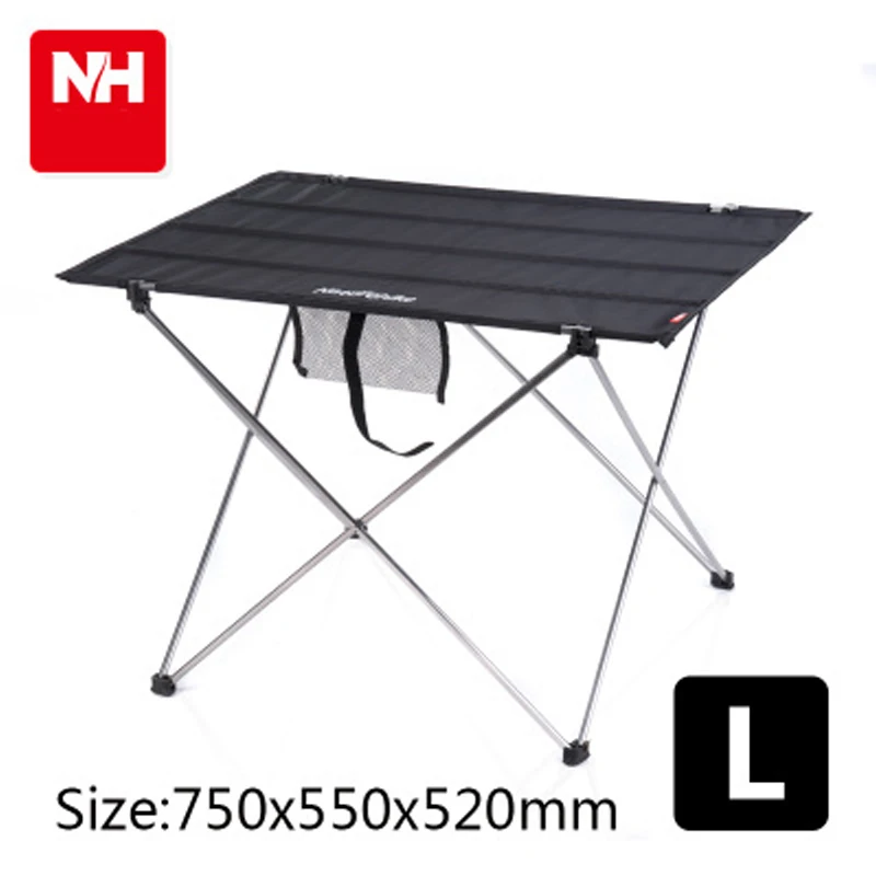 POINT BREAK Naturehike NH15Z012-L открытый складной столы и стулья набор черный большой стол