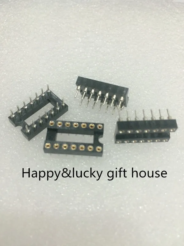 YYT 34PCS/Stick 14P seat hole chips base IC socket DIP-14 | Обустройство дома