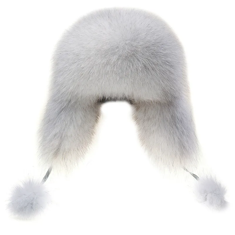 Fashion New Ladies Fox Hat Lei Feng Protection Ear Ms. Can Have Fur Plus Ball Winter |