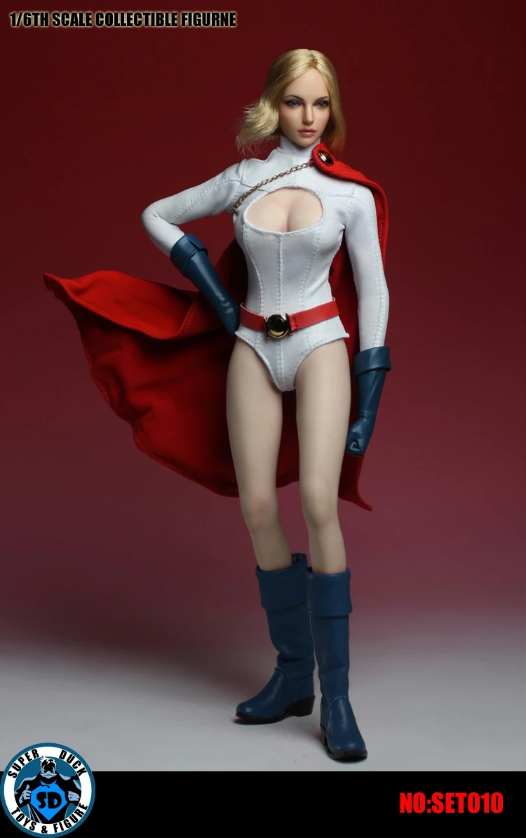 Superduck Set010 1/6 мощность голова девушка Sculpt комплект одежды для 1" Phicen тела
